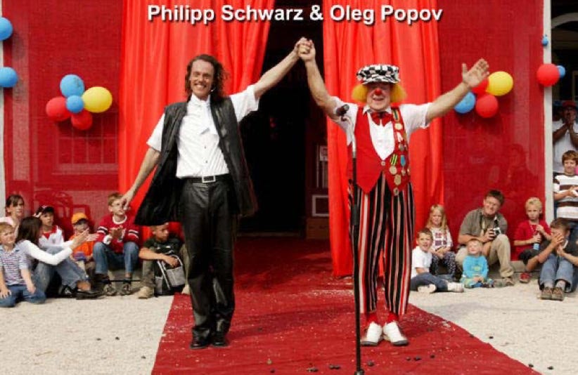 Gemeinsammer Auftritt mit Oleg Popov - Russischer Staatszirkus.